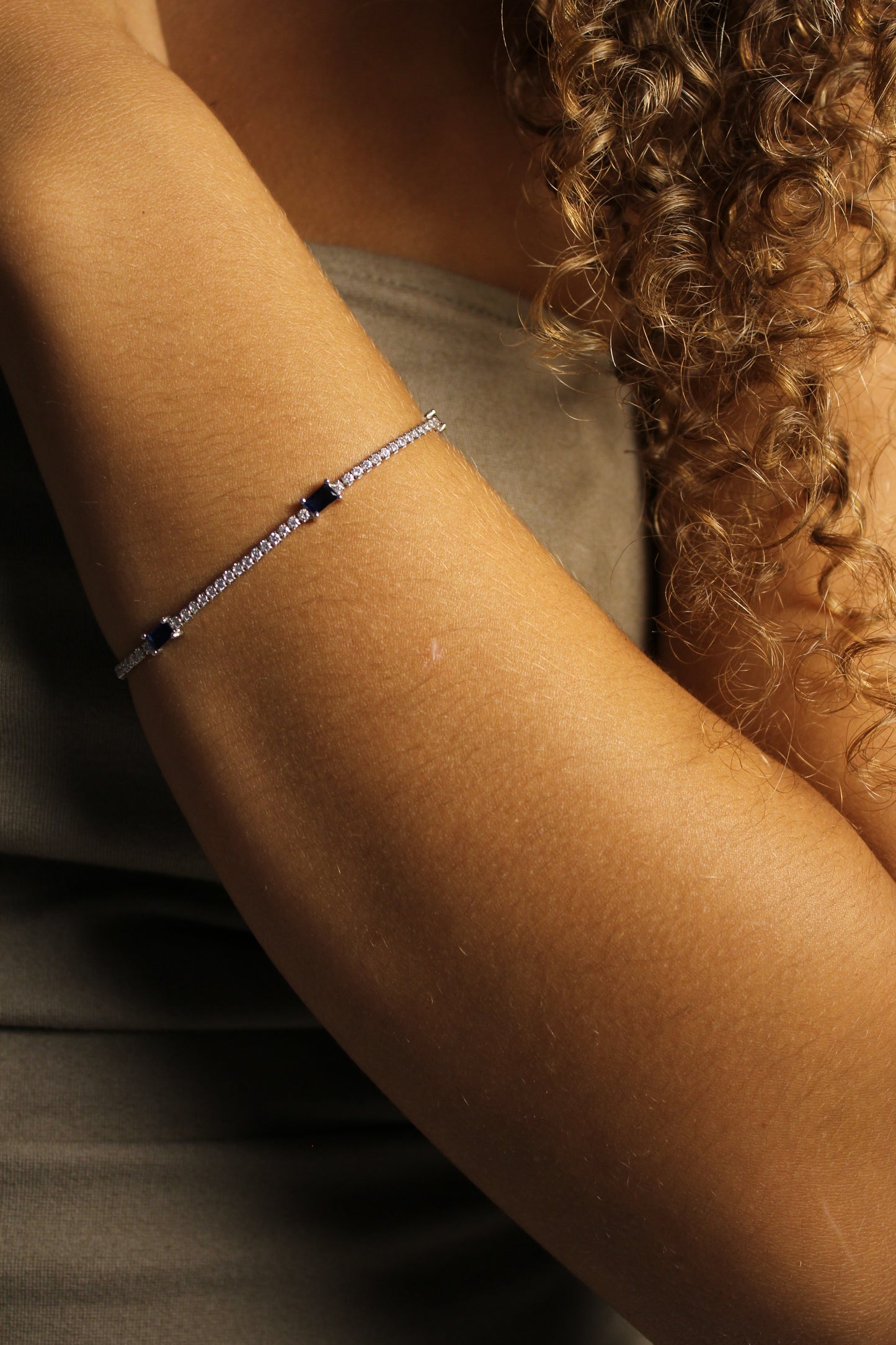 Saphira Bracelet Tennis ( Silver) 925
