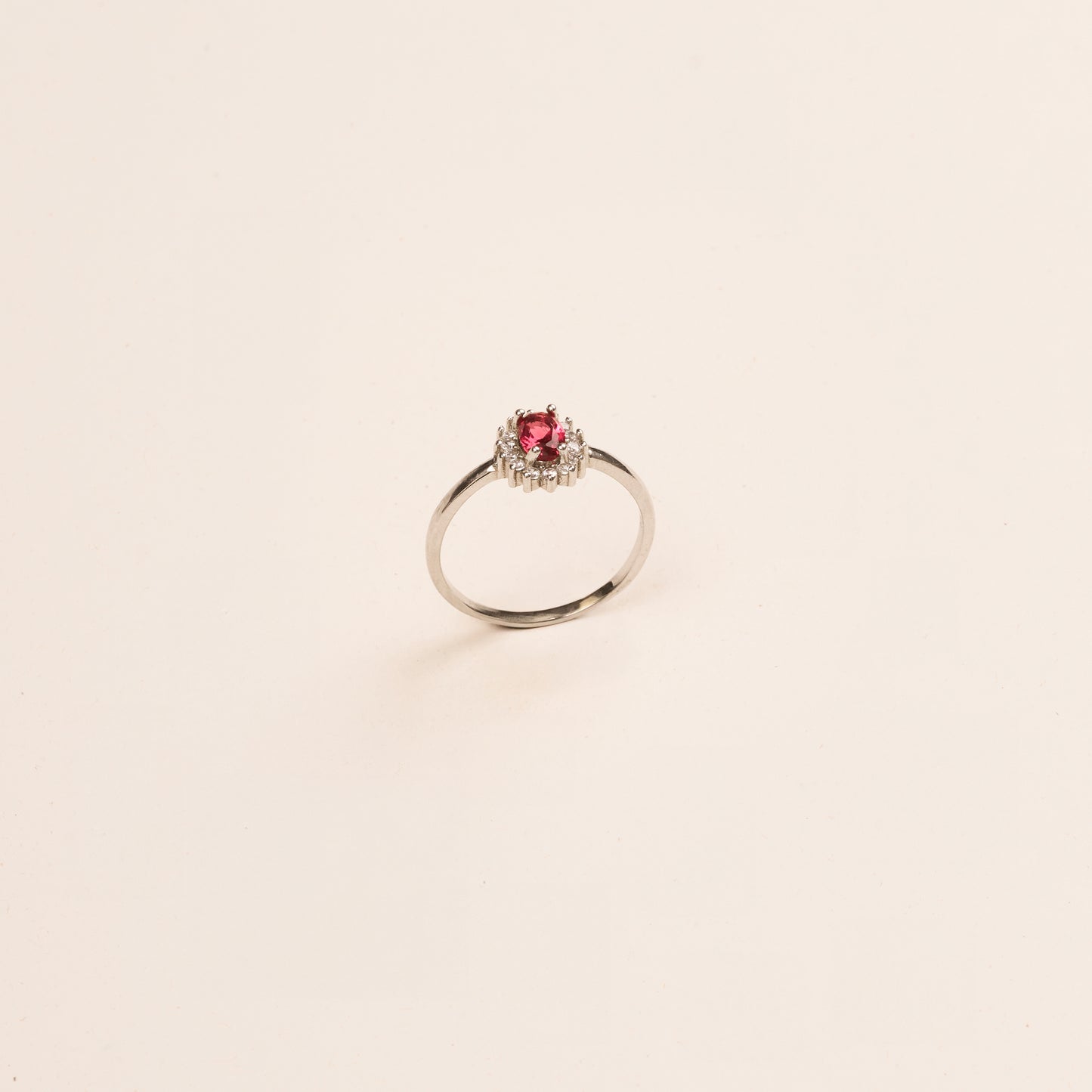 Ruby Halo Ring