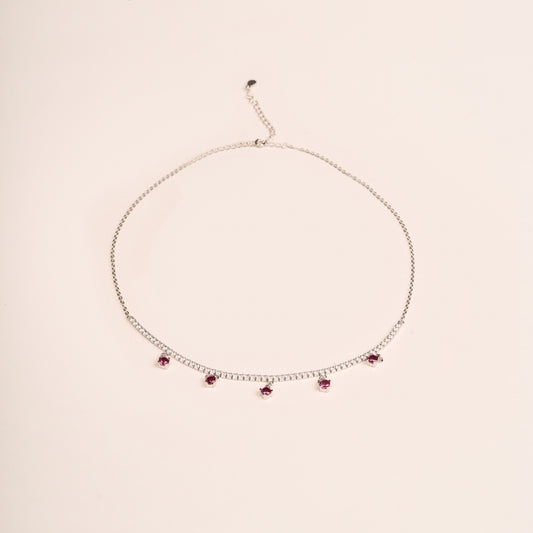 Crimson Drops Pendant (925)