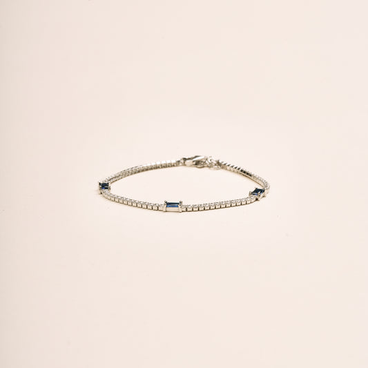 Saphira Bracelet Tennis ( Silver) 925