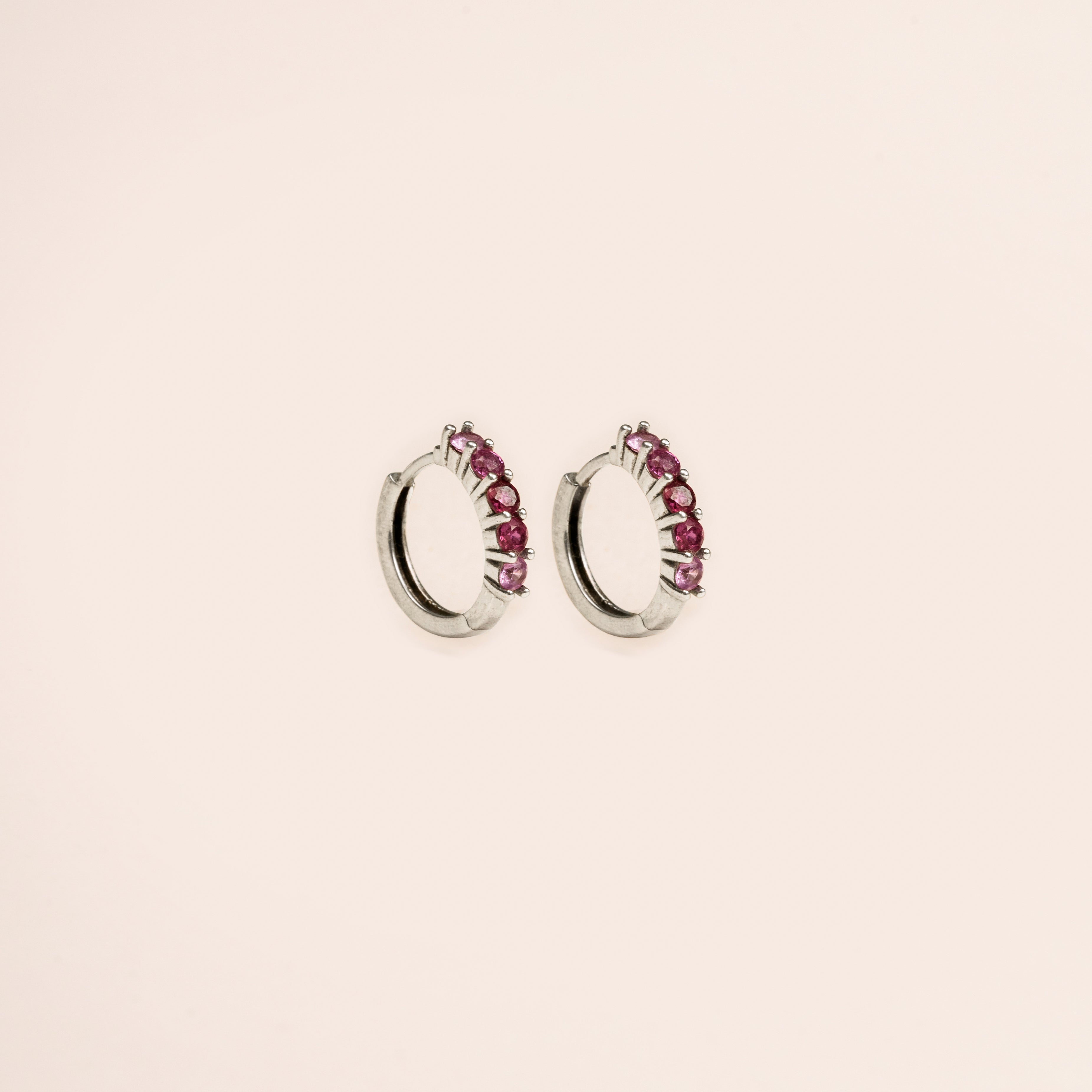 Blush Spark Hoops