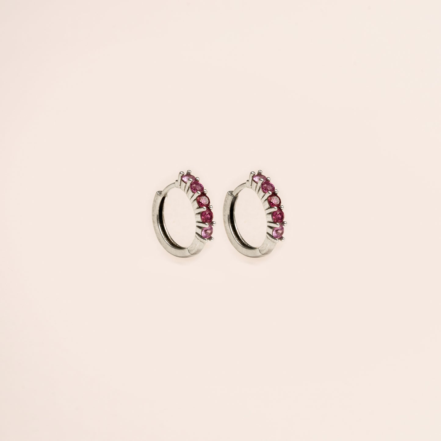 Blush Spark Hoops