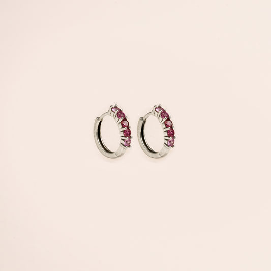 Blush Spark Hoops