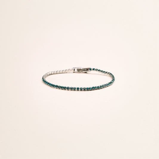 Azure Tennis Braçalet (925) Silber