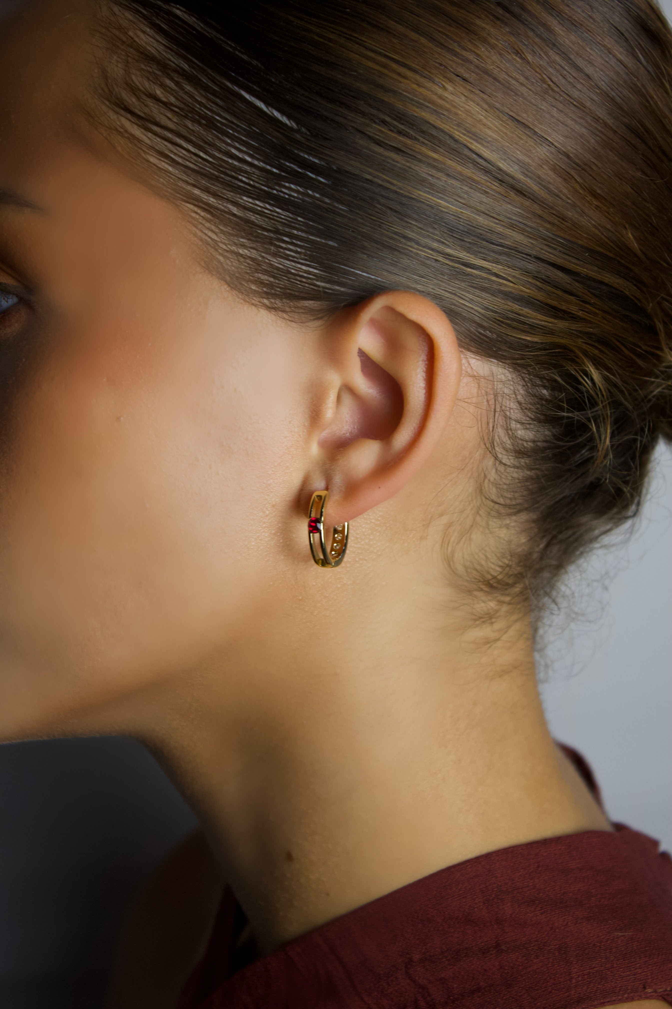 Reverie Duo Hoop - Gold