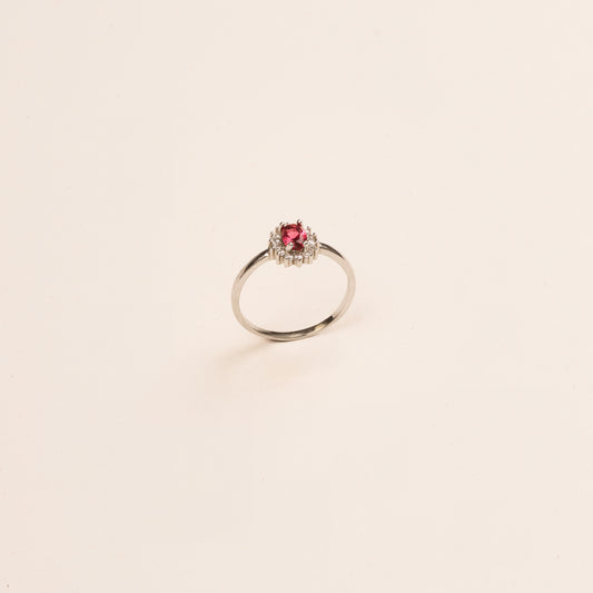 Ruby Halo Ring