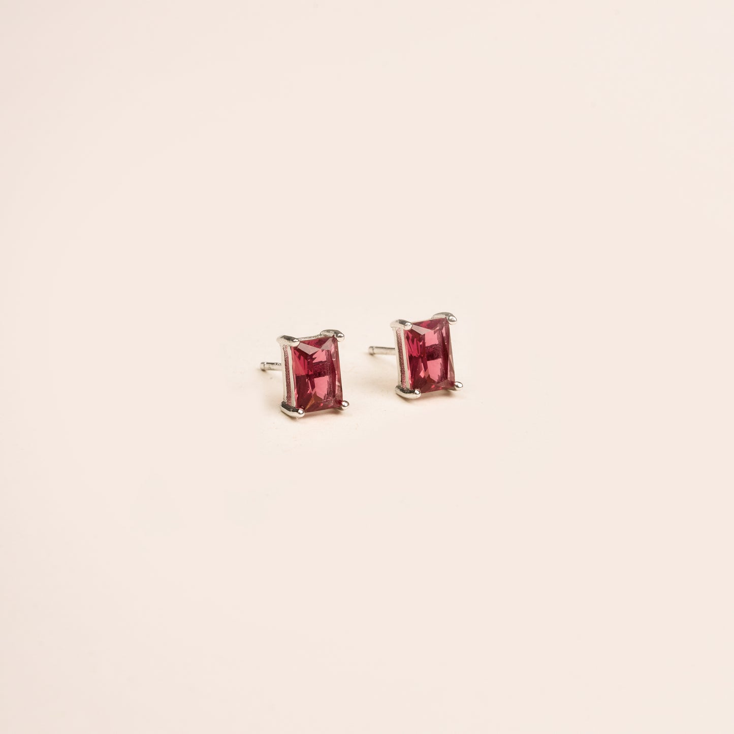 Green Glow Studs Silver (925)