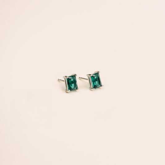 Green Glow Studs Silver (925)