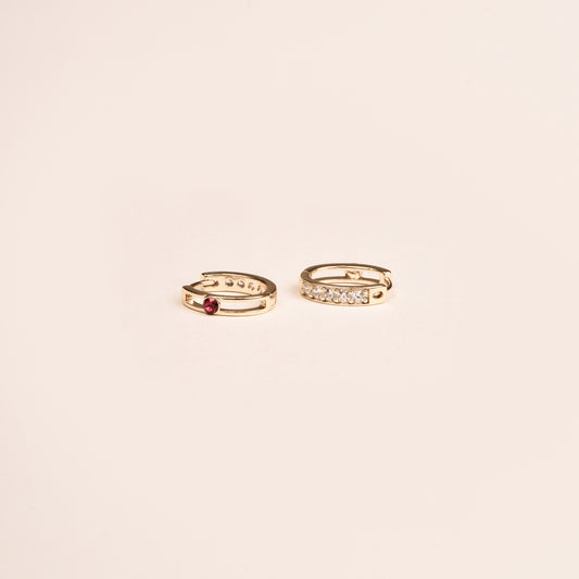 Reverie Duo Hoop - Gold